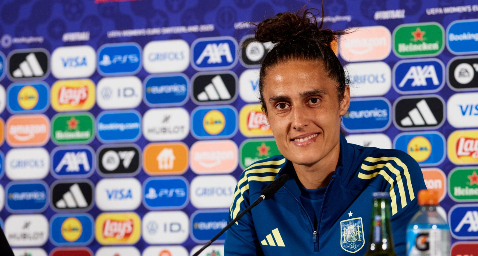 Las fotos de España antes de la semifinal contra Alemania en la Eurocopa femenina