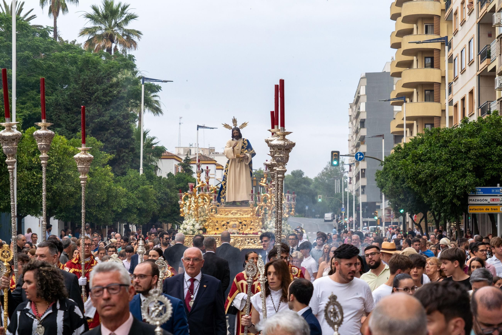 Imágenes del traslado del Cristo del Amor a la Concepción
