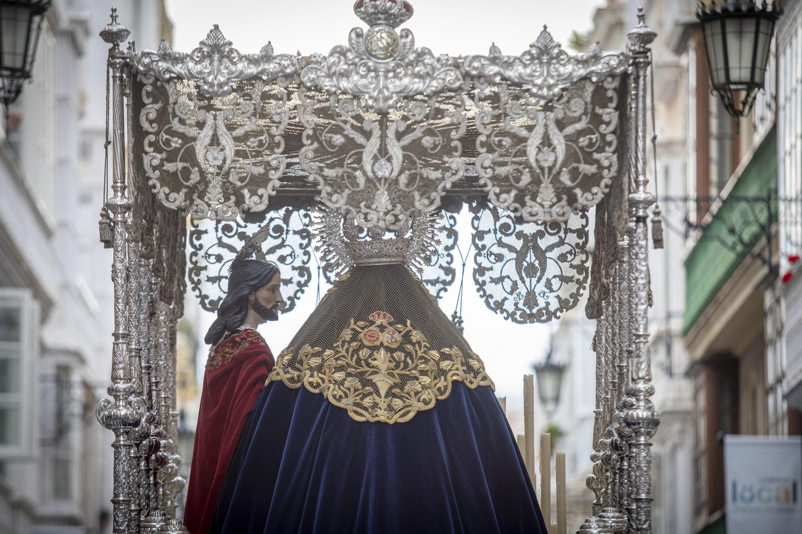 Las imágenes de la cofradía de Ecce-Homo en la Semana Santa de Cádiz 2022