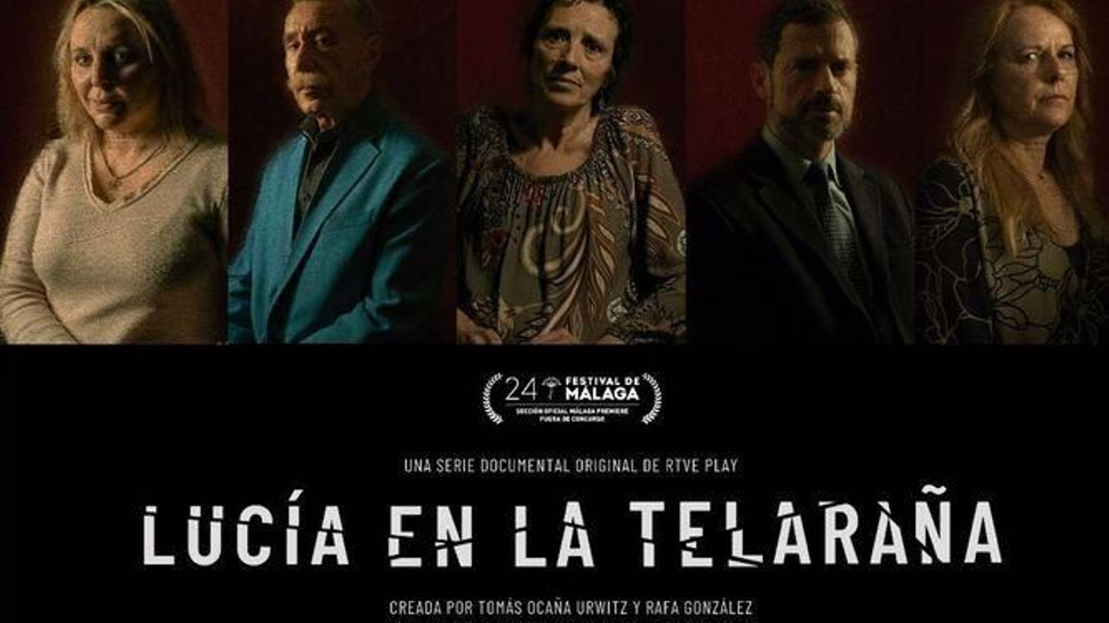 El cartel que anuncia la serie documental 'Lucía en la telaraña'.