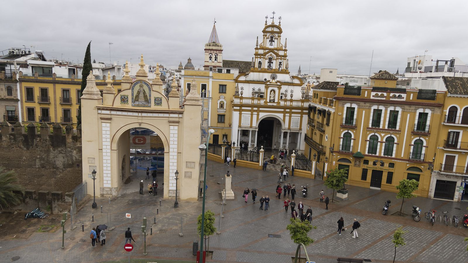 El Arco de la Macarena tras su restauración.
