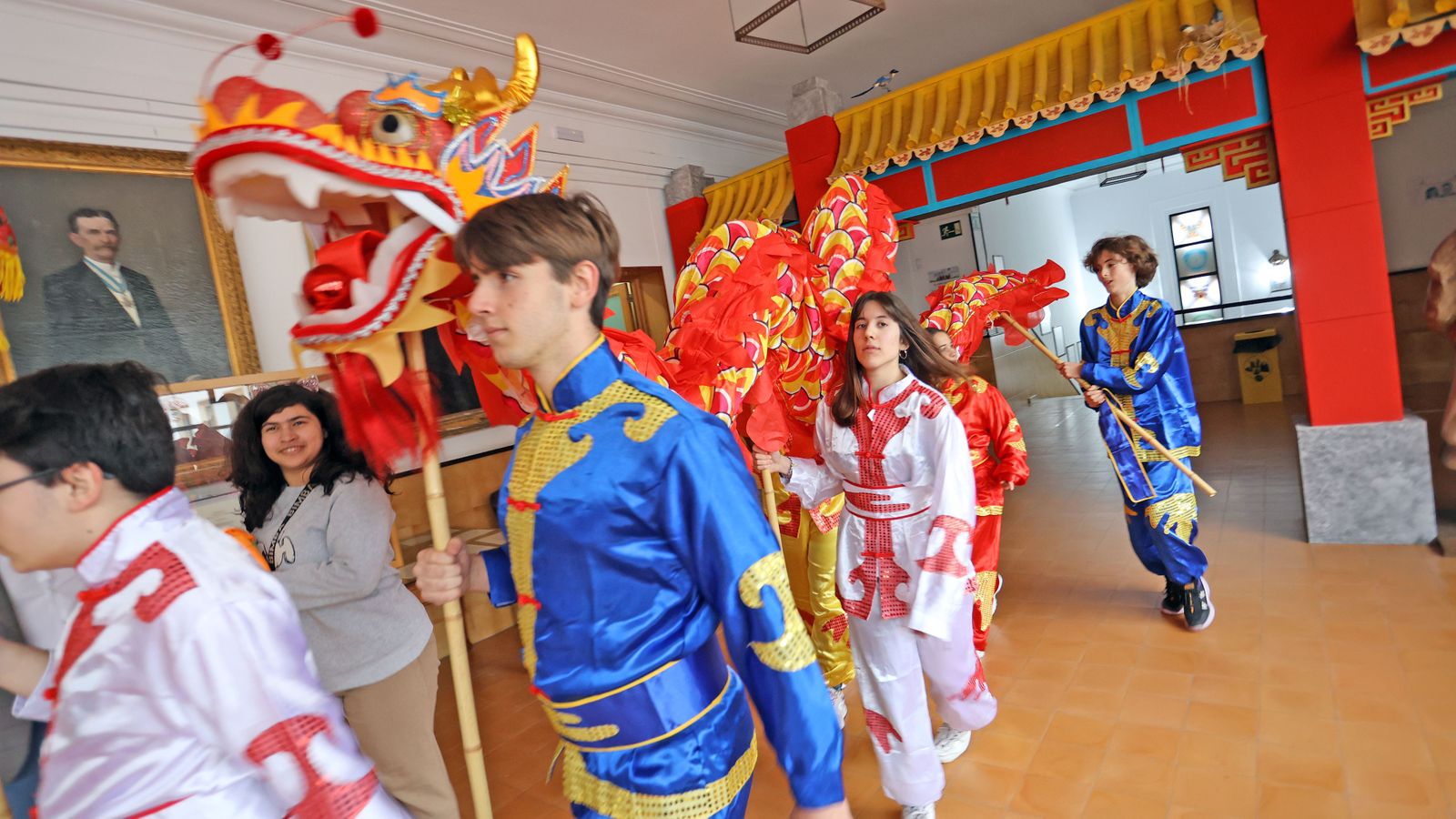 Celebración del Año Nuevo Chino en el IES Coloma de Jerez
