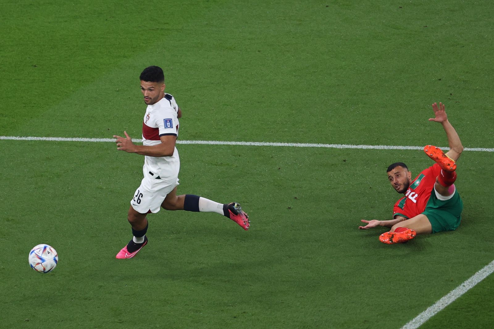 Las imágenes del Marruecos - Portugal de los cuartos de final del Mundial de Qatar