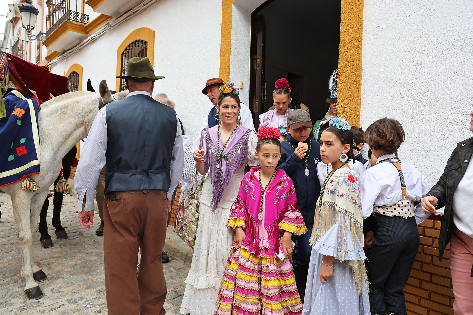 Las imágenes de la romería de San Benito Abad en el Cerro del Andévalo de Huelva