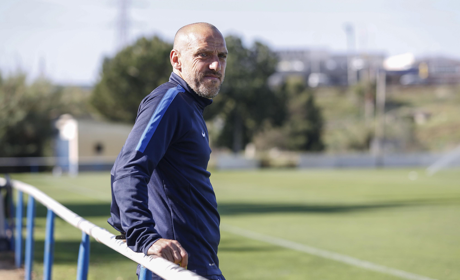 David Cabello posa para Málaga Hoy durante la pretemporada del pasado curso.