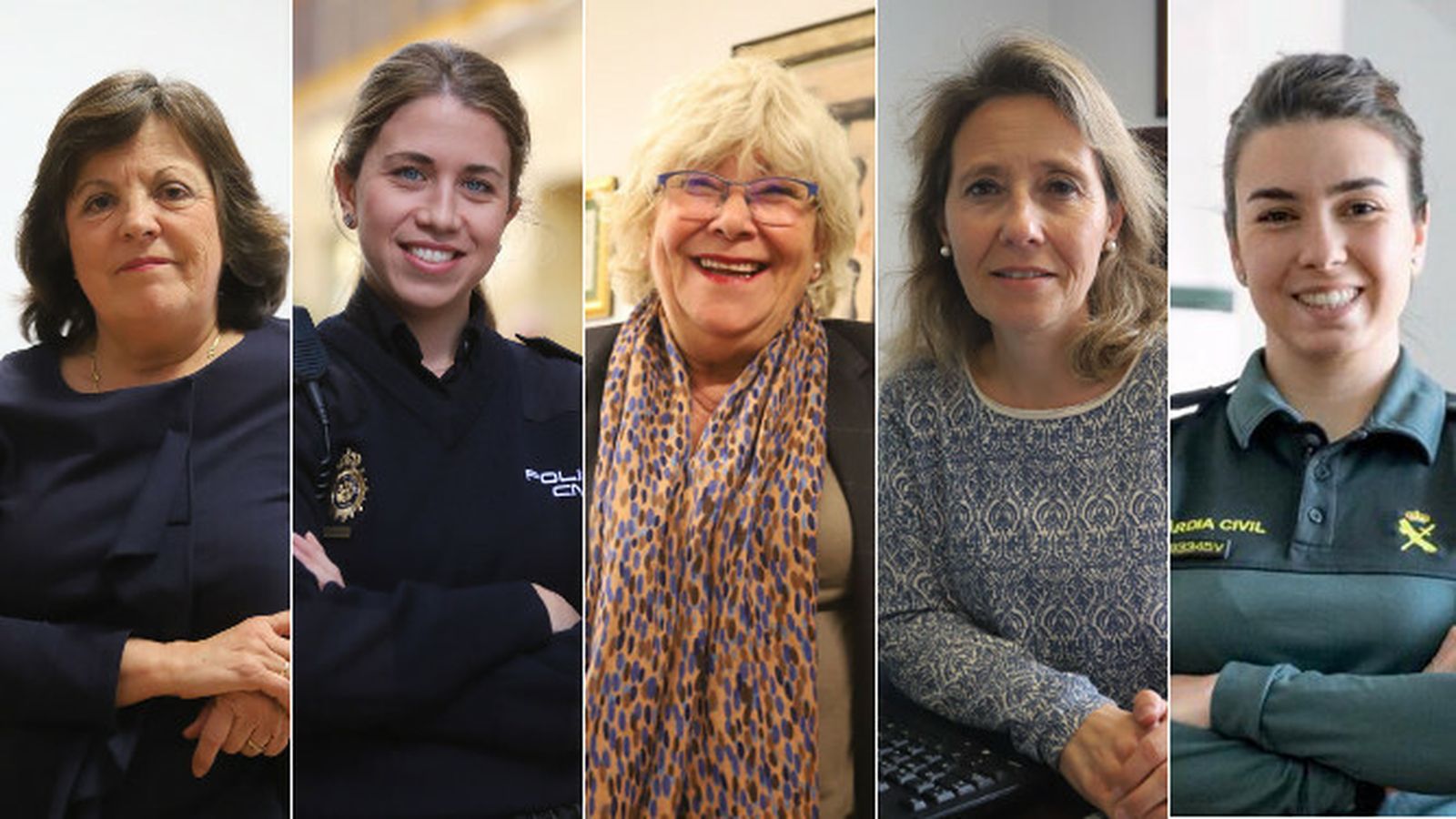 Isidora Solís, Marina Méndez, Santos Repiso, Susana Caballero y María Molina..