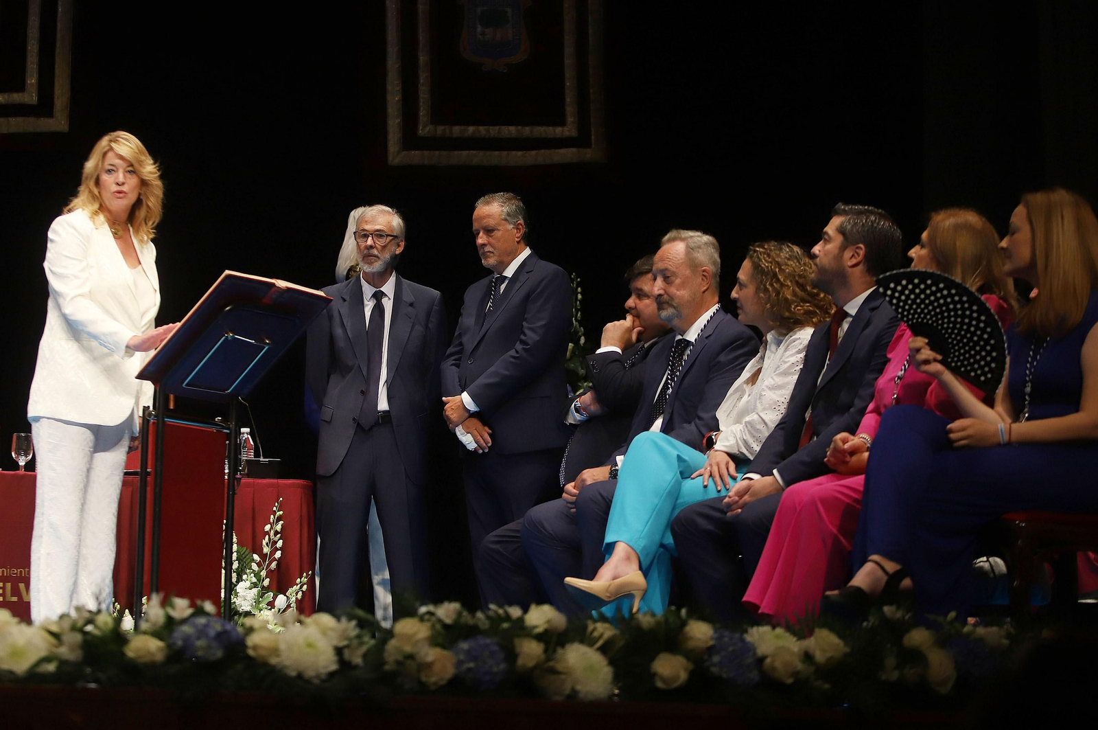 Imágenes de la toma de posesión de Pilar Miranda como alcaldesa de Huelva