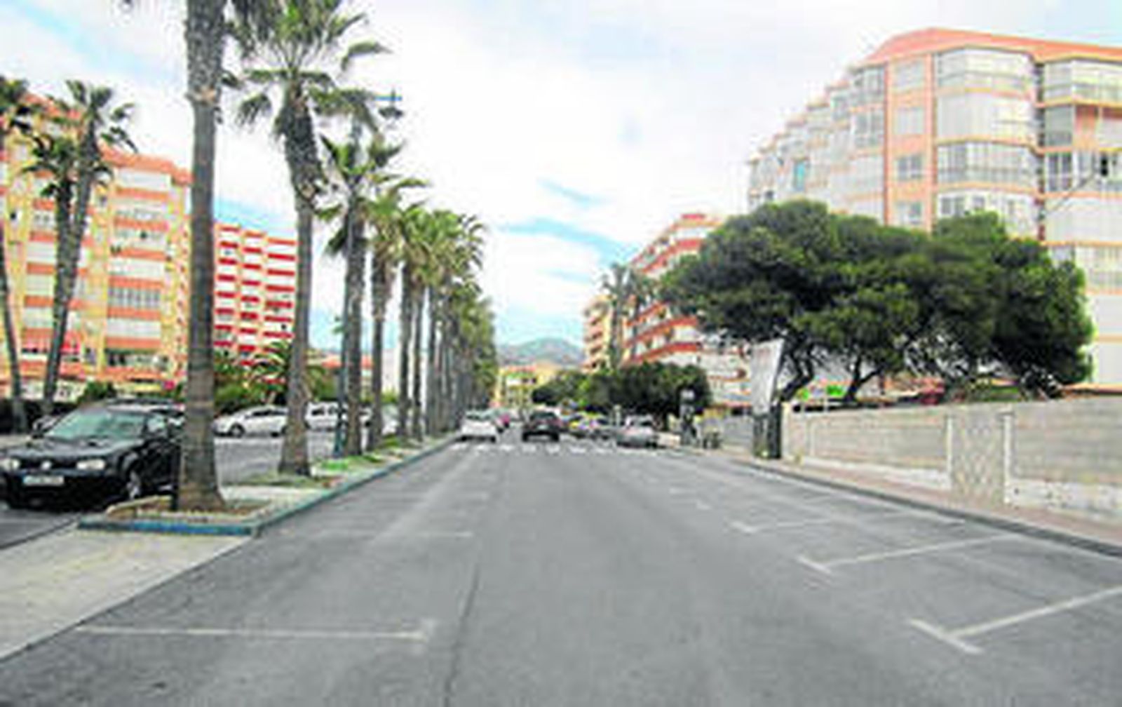 Avenida del Faro, en Torrox.