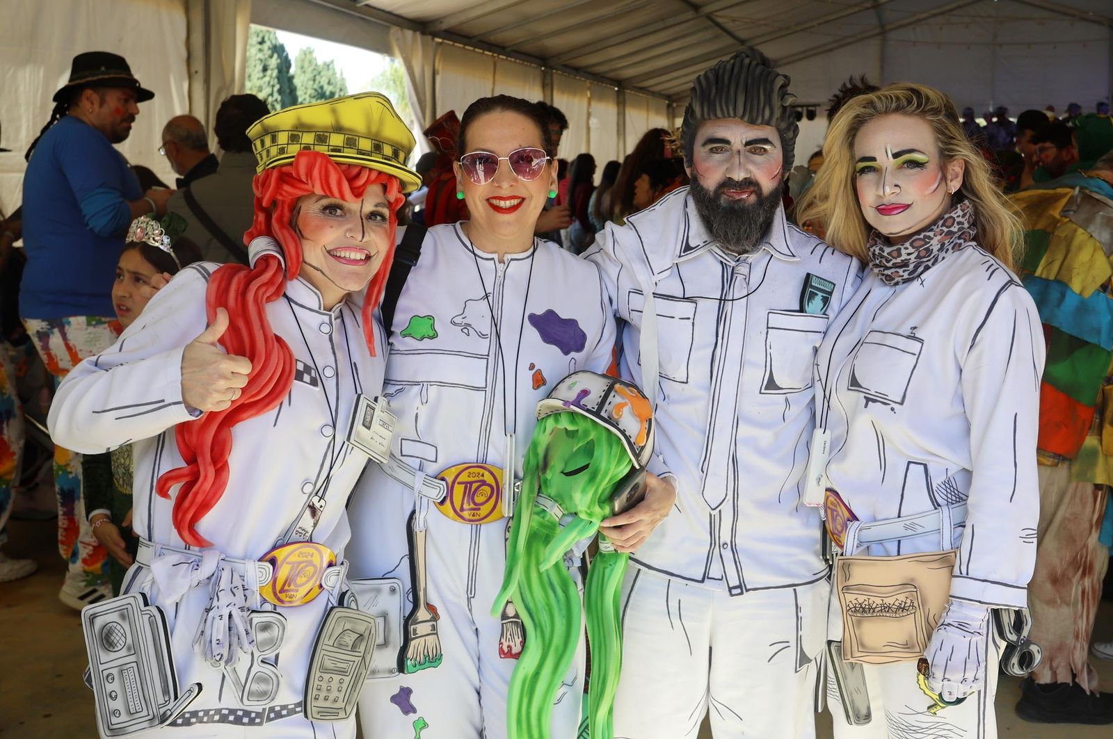 Imágenes del ambiente en la mañana del sábado en Huelva