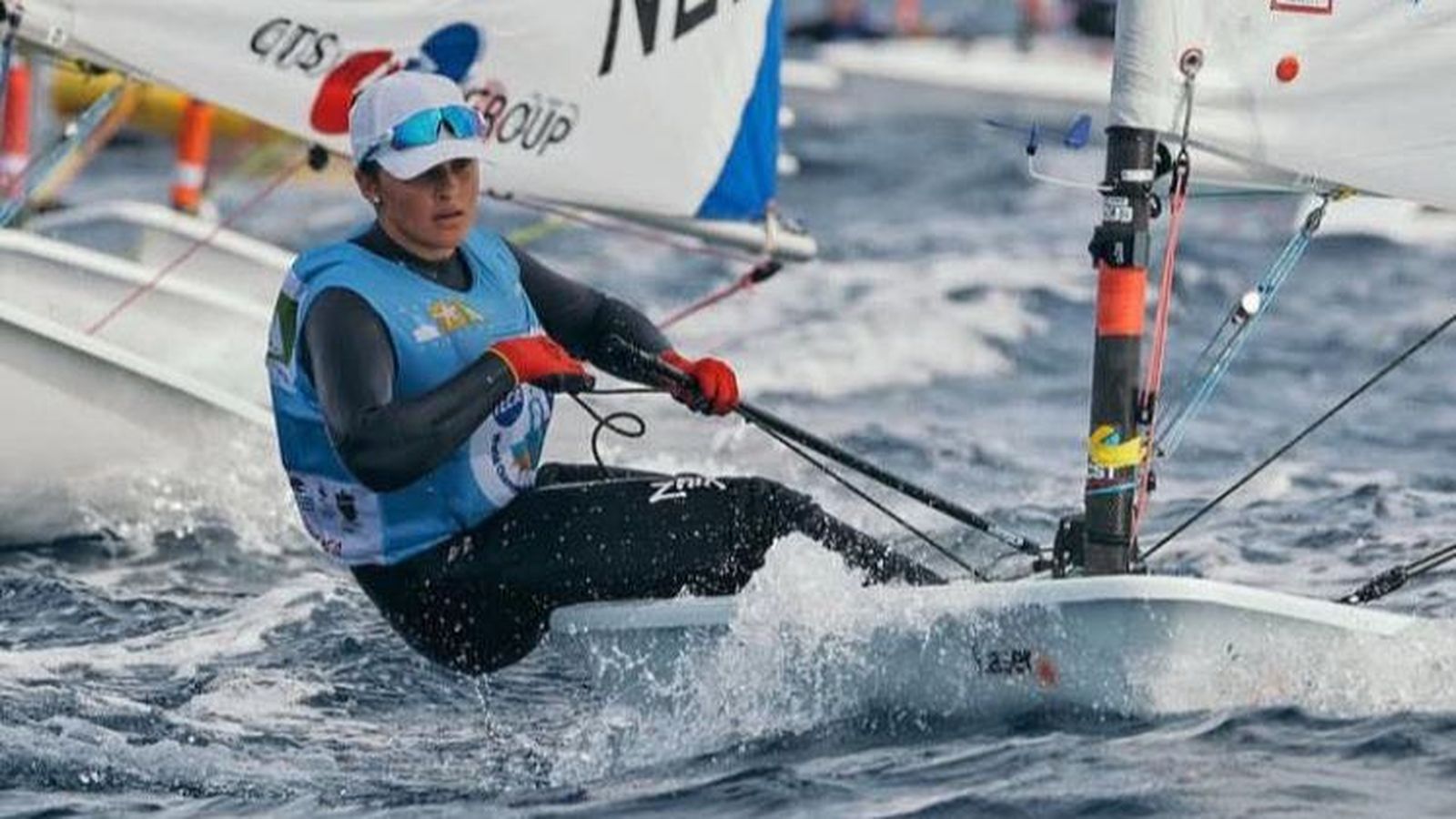 La regatista linense Raquel Retamero