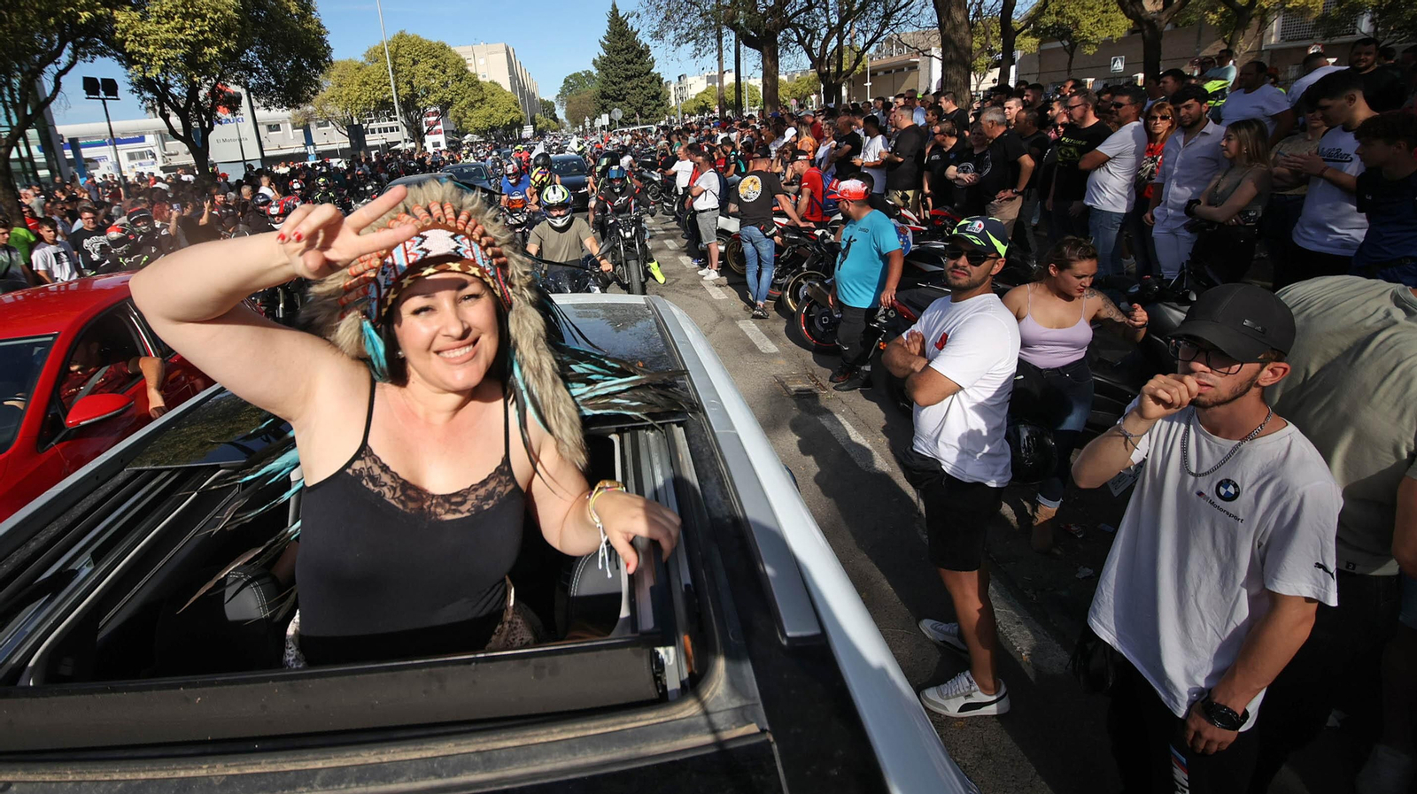 Gran ambiente motero en todo Jerez