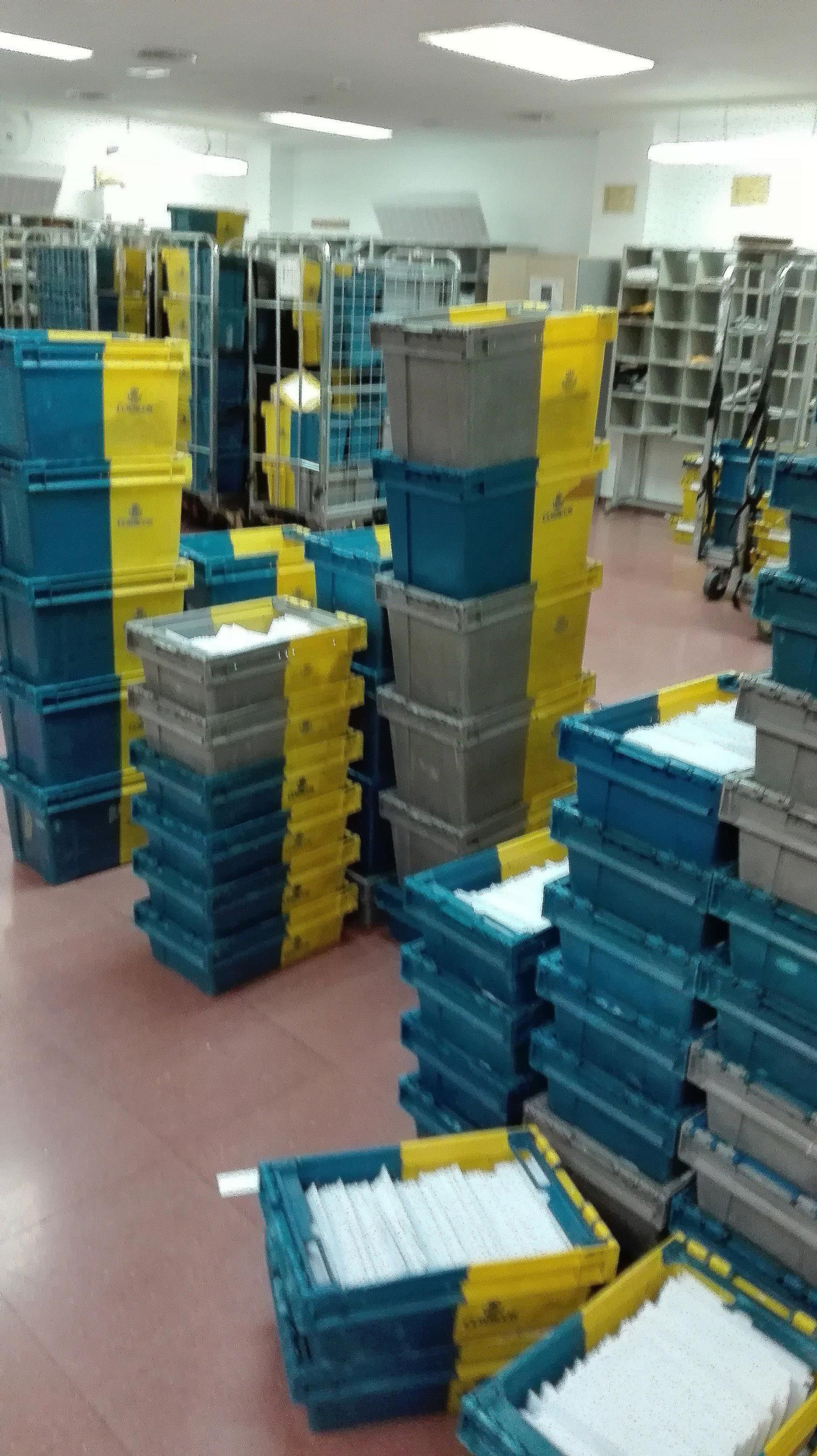 Imagen de archivo de la correspondencia acumulada en Algeciras.