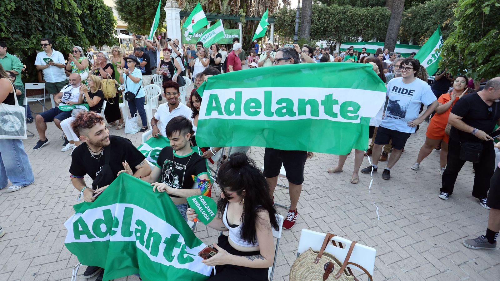 Acto de fin de campaña de Adelante Andalucía en Jerez.