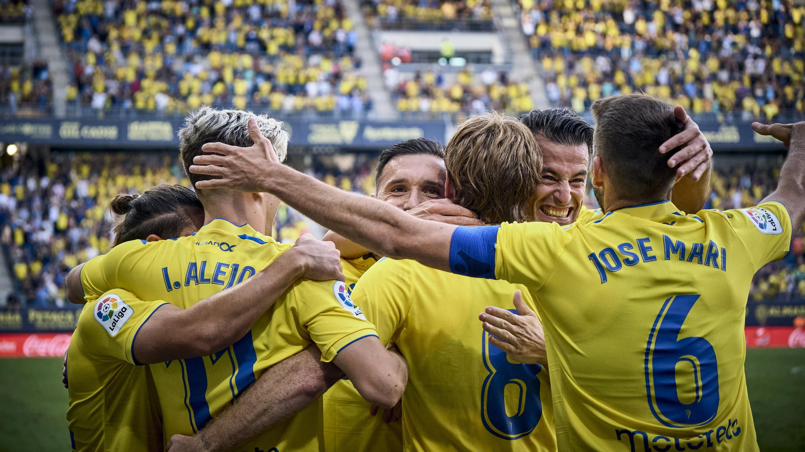 Partido de la victoria del Cádiz CF sobre el Atlético de Madrid