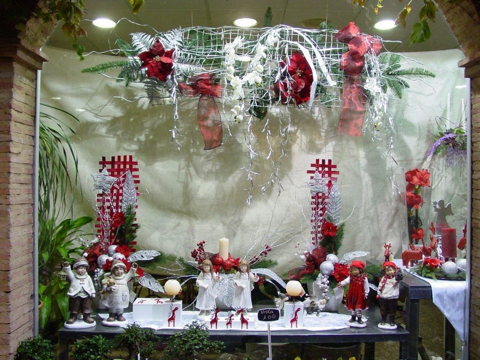 Un escaparate navideño en Los Barrios.