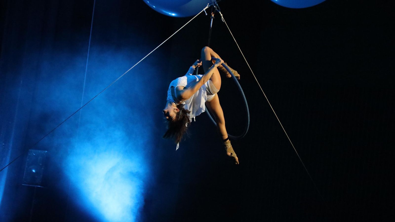 Actuación de ‘Helio Show’ que gustó mucho al público.