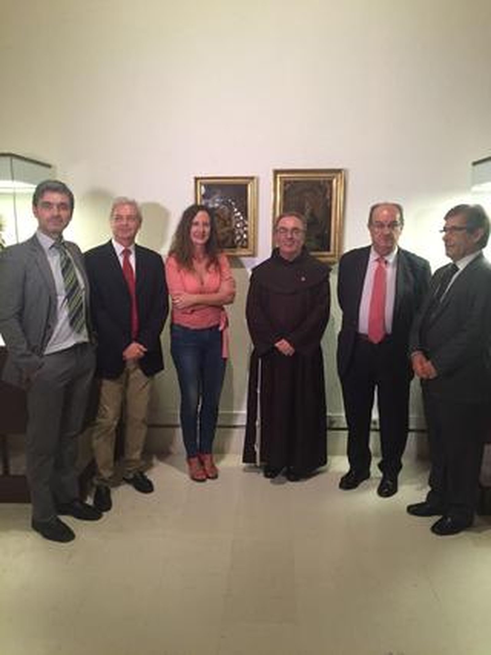 Fabián Pérez Pacheco, Juan Alonso de la Sierra, fray Francisco González, Miguel Morgado y Bienvenido Pascual. 

Foto: Ignacio Casas de Ciria