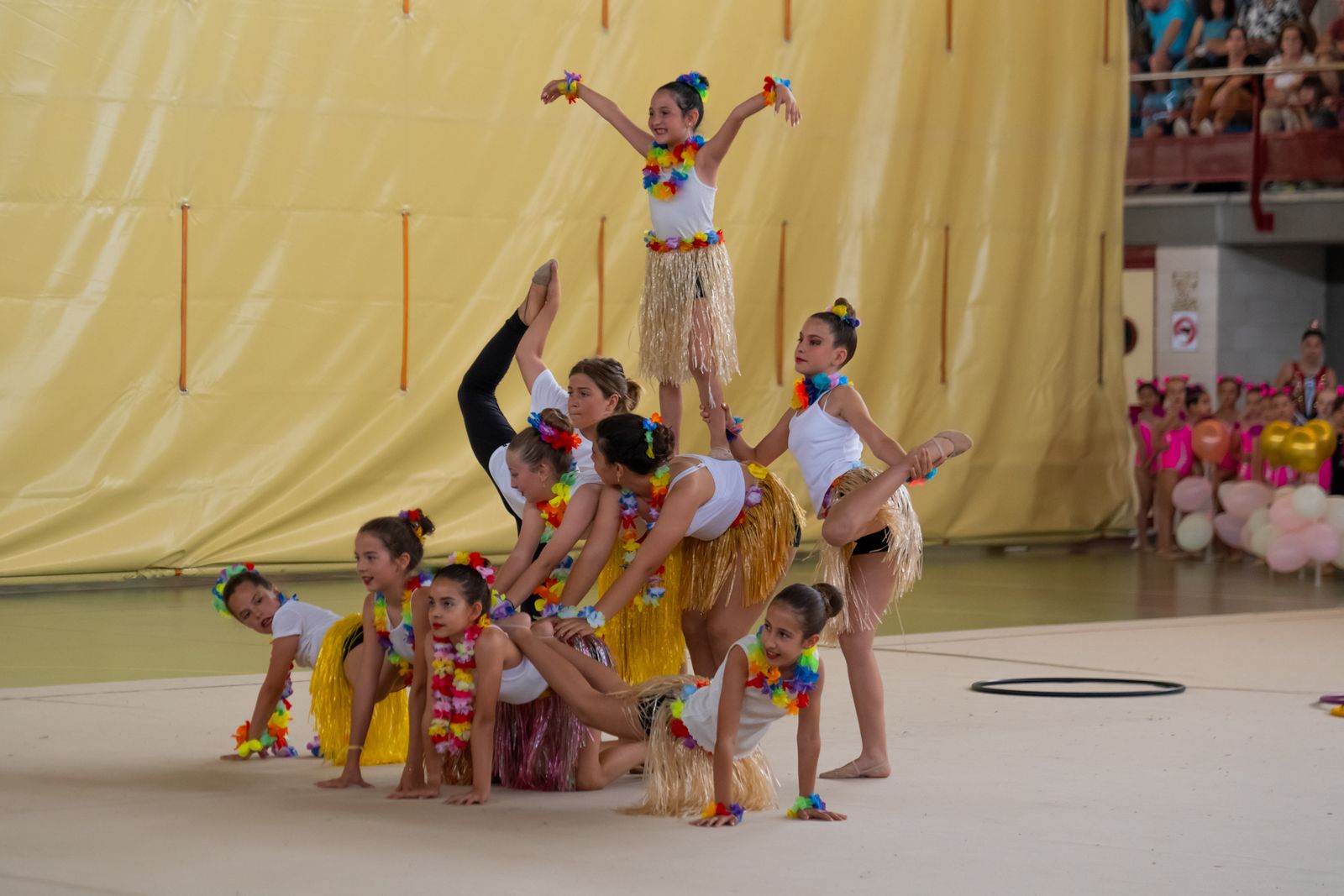 Una de las exhibiciones realizadas en la jornada de clausura del Club Deportivo Purpurina.