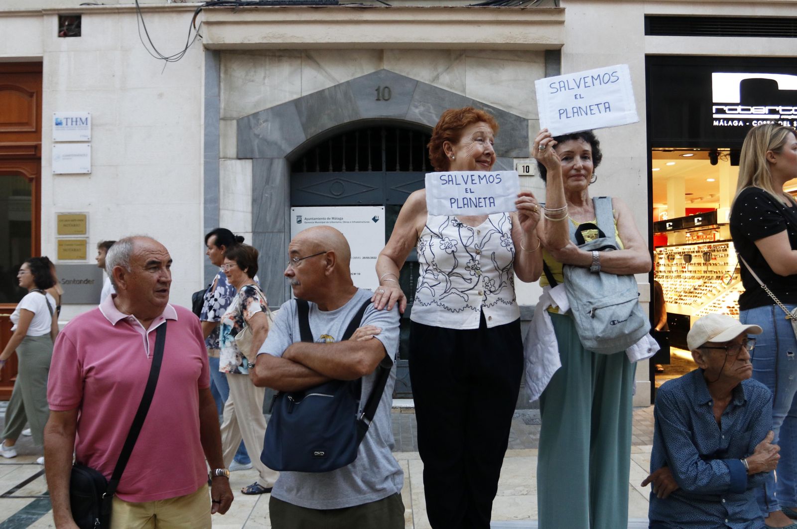 Manifestación en Málaga contra el cambio climático. Huelga Mundial por el Clima.