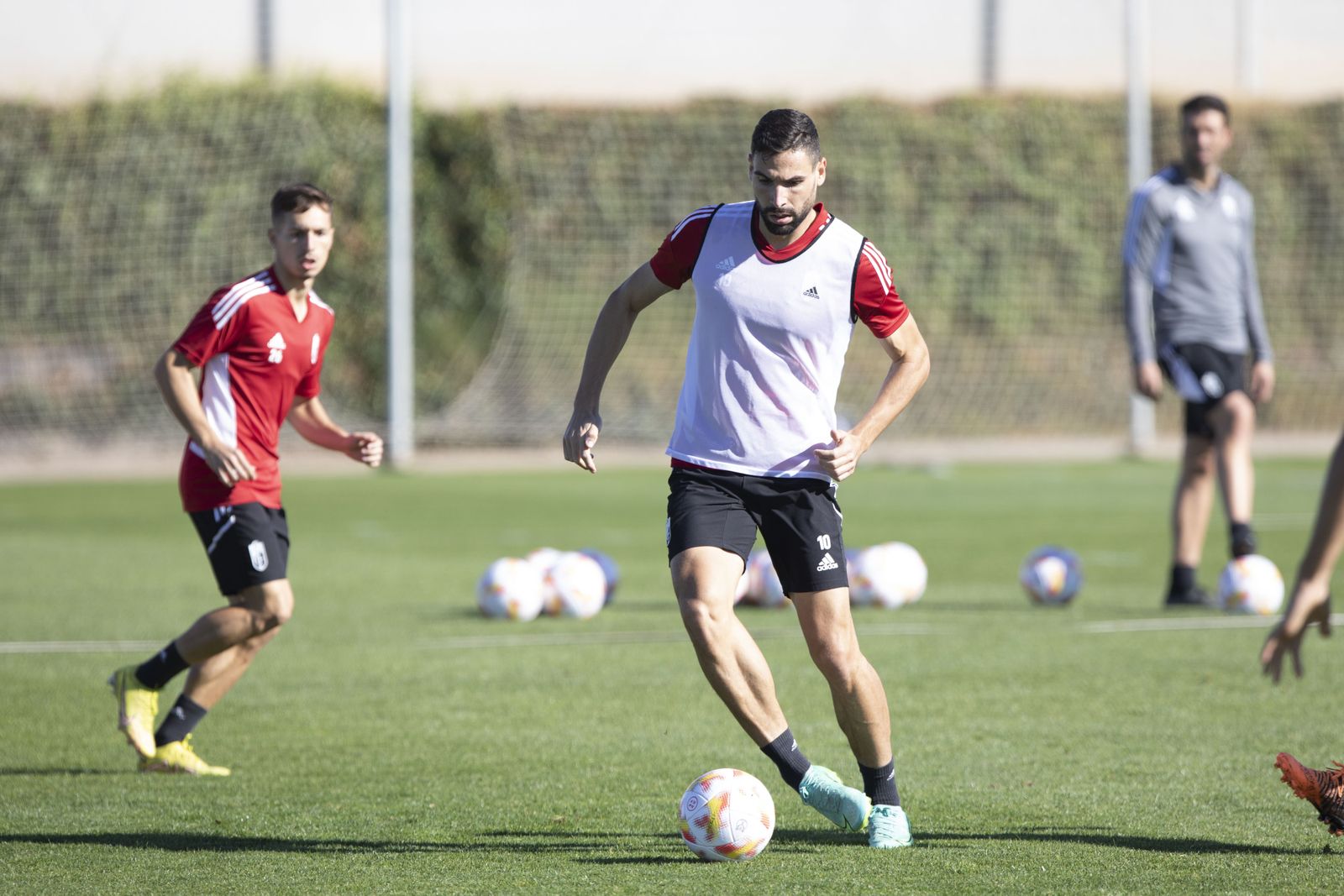 Puertas, en un entrenamiento en la Ciudad Deportiva.