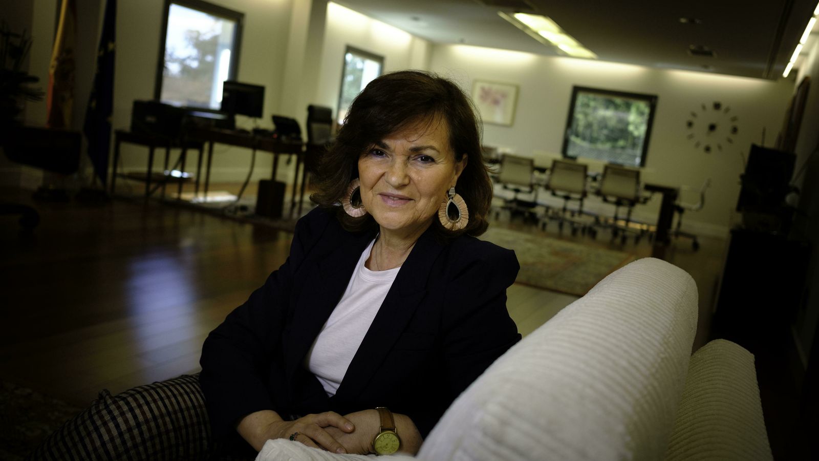 Calvo, durante la entrevista.