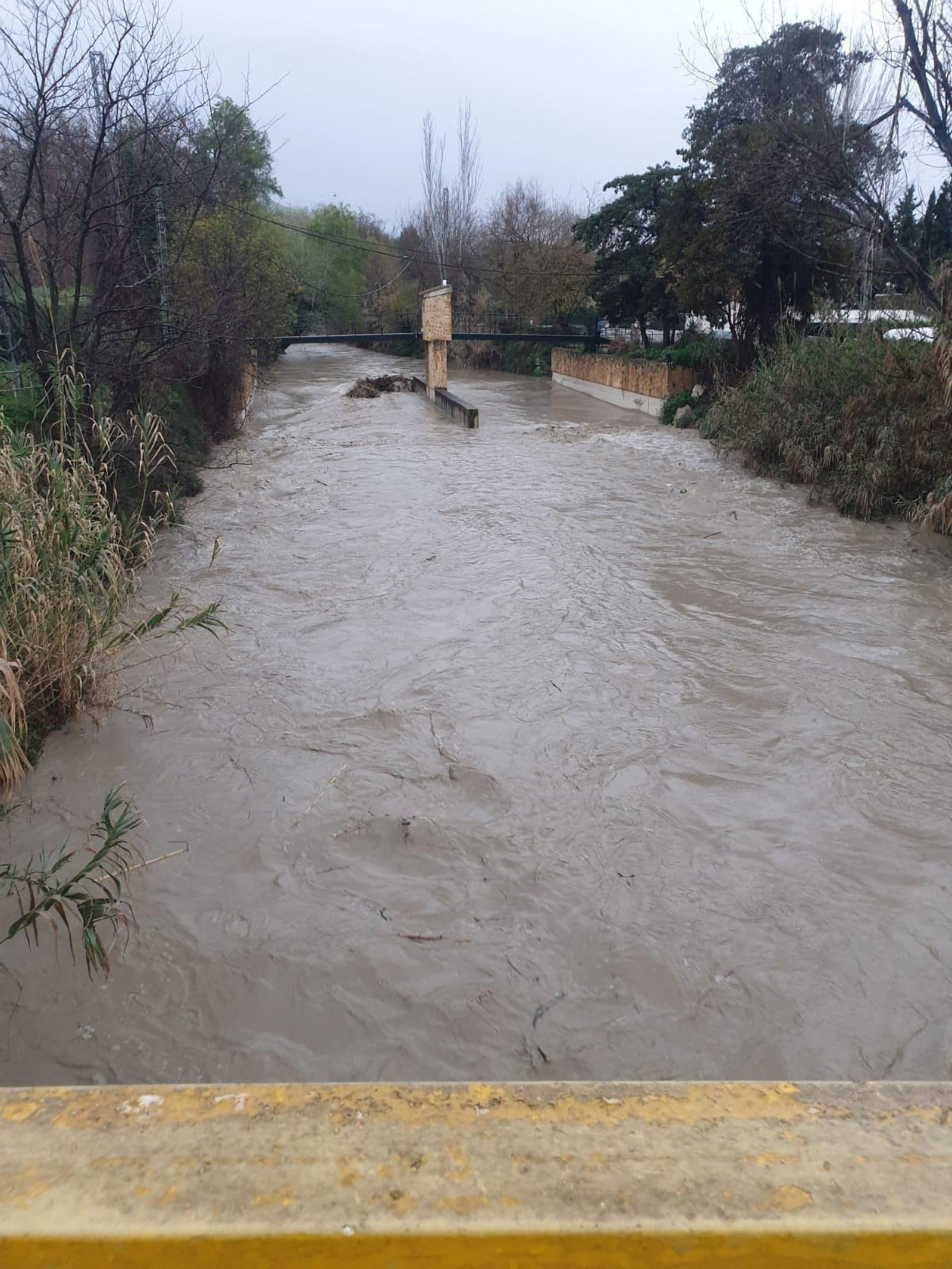Río Jaén a su paso por el Puente Jontoya.