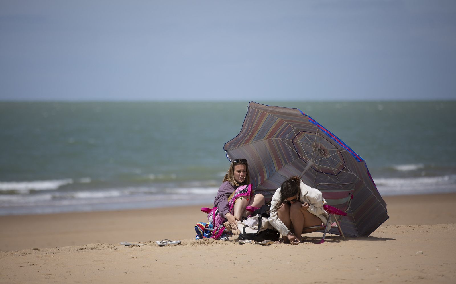 Las imágenes de la playa de Chipiona