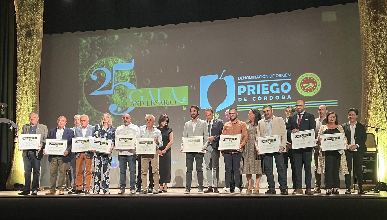 Gala por el 25 aniversario de la DOP Priego de Córdoba. Gala por el 25 aniversario de la DOP Priego de Córdoba.