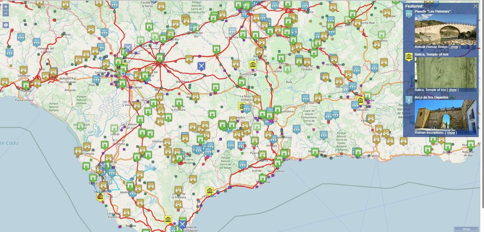 Mapa de Andalucía en Vici.org Mapa de Andalucía en Vici.org
