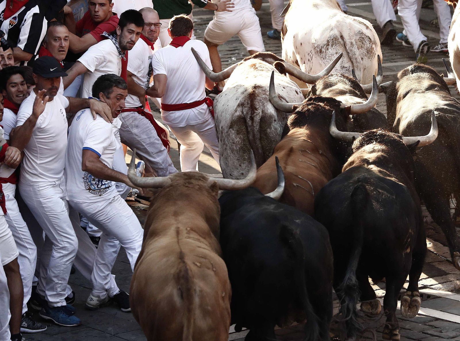 El cuarto encierro d eSanfermines, en imágenes