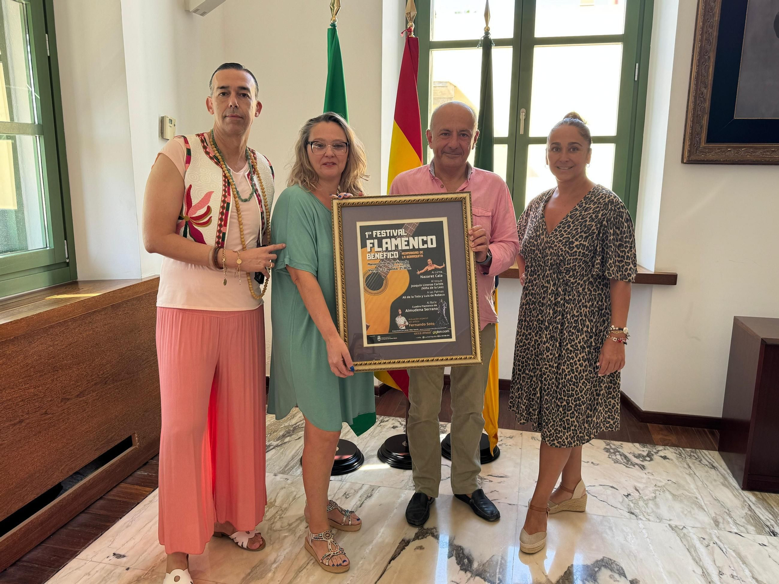 Una imagen de la presentación del cartel en el Ayuntamiento.