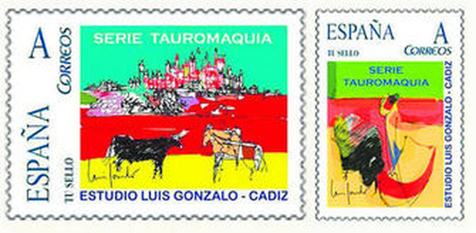 Imagen de los sellos que mañana presenta Luis Gonzalo.