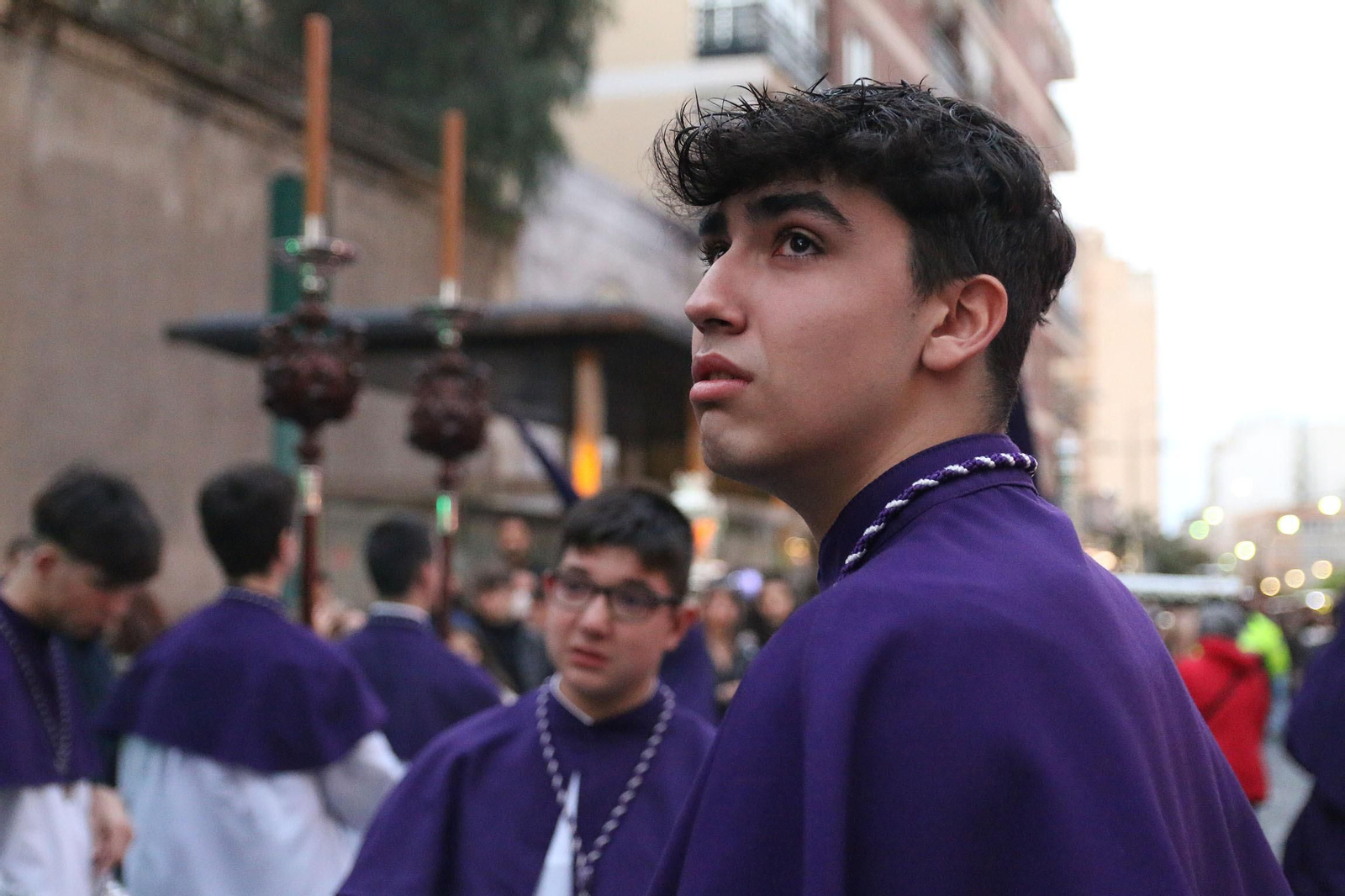 La procesión de las Angustias de Almería, en imágenes