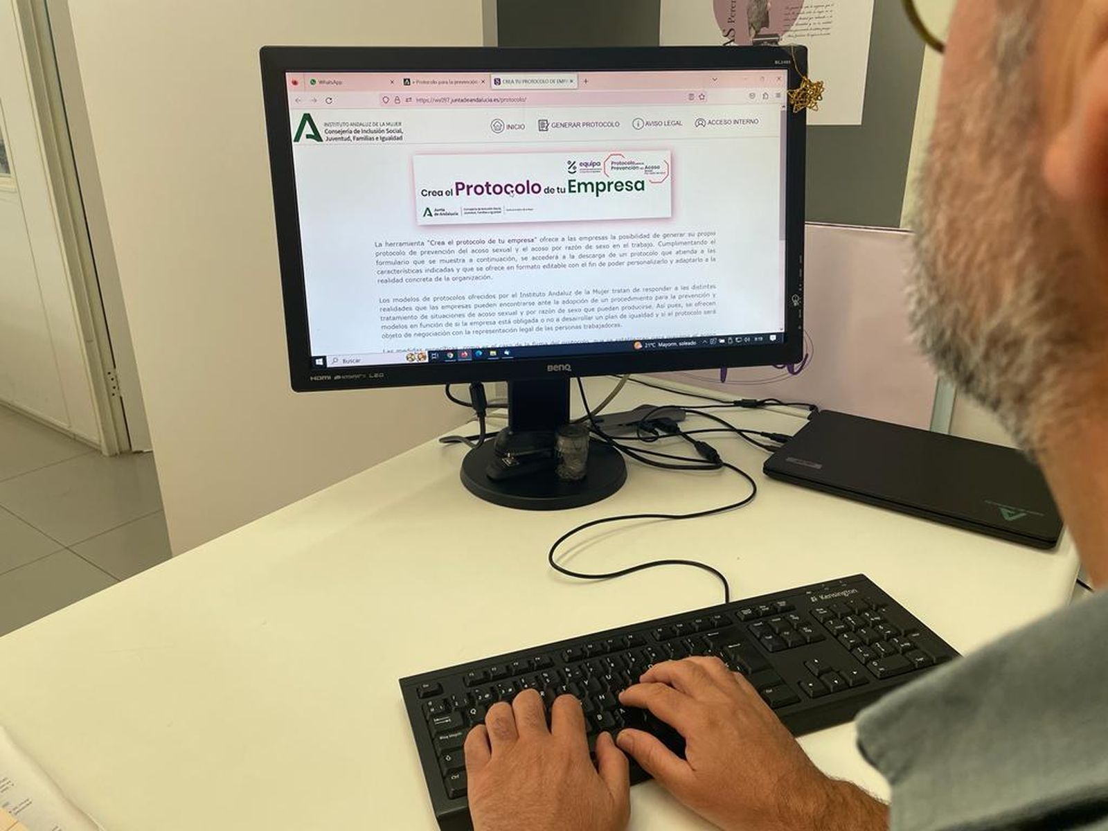 Plataforma para la elaboración del protocolo contra el acoso sexual.