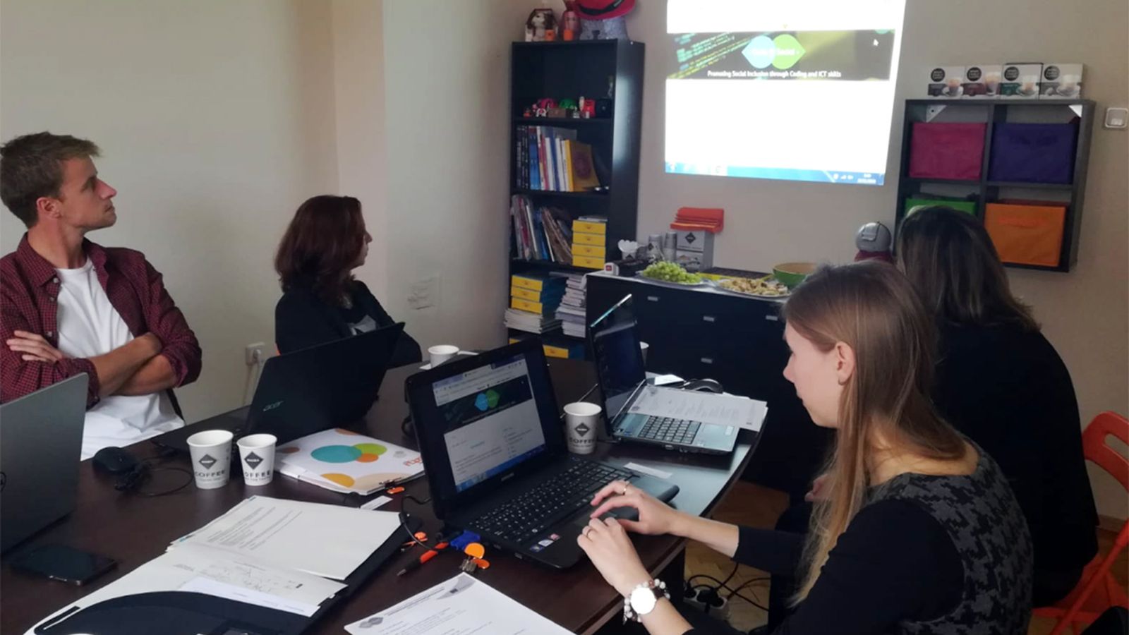 Verdiblanca en la reunión de Bulgaria.