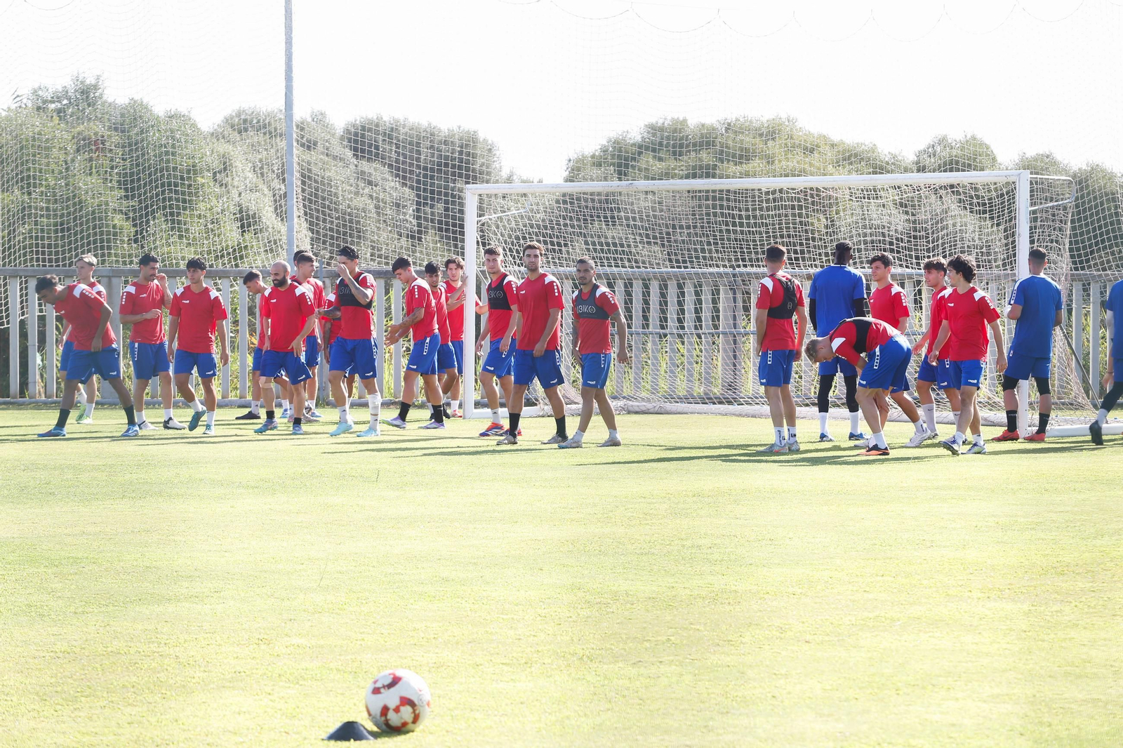 Las fotos del entrenamiento de pretemporada del Algeciras en La Menacha