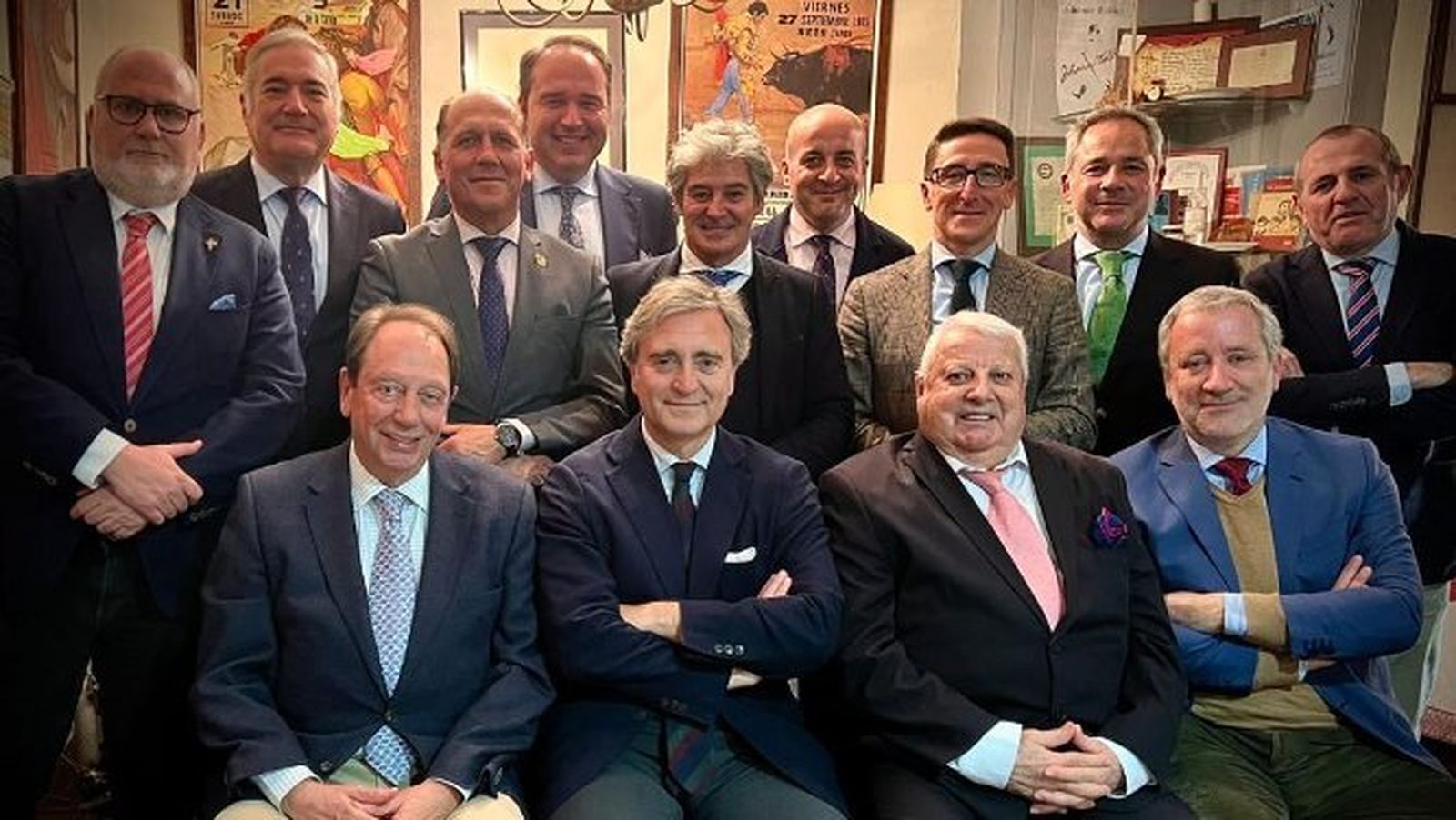 El homenajeado Fernando Pérez, con Antonio Grimaldi, Javier Díaz, Luis Machuca, Fran Lucero, Javier Pavón, Faly Álvarez, Pablo Durio, Gabriel Gómez Campo, Manuel Ruiz Gené, Carlos Alarcón, Juanlu Alvarez y Paco Tinoco.