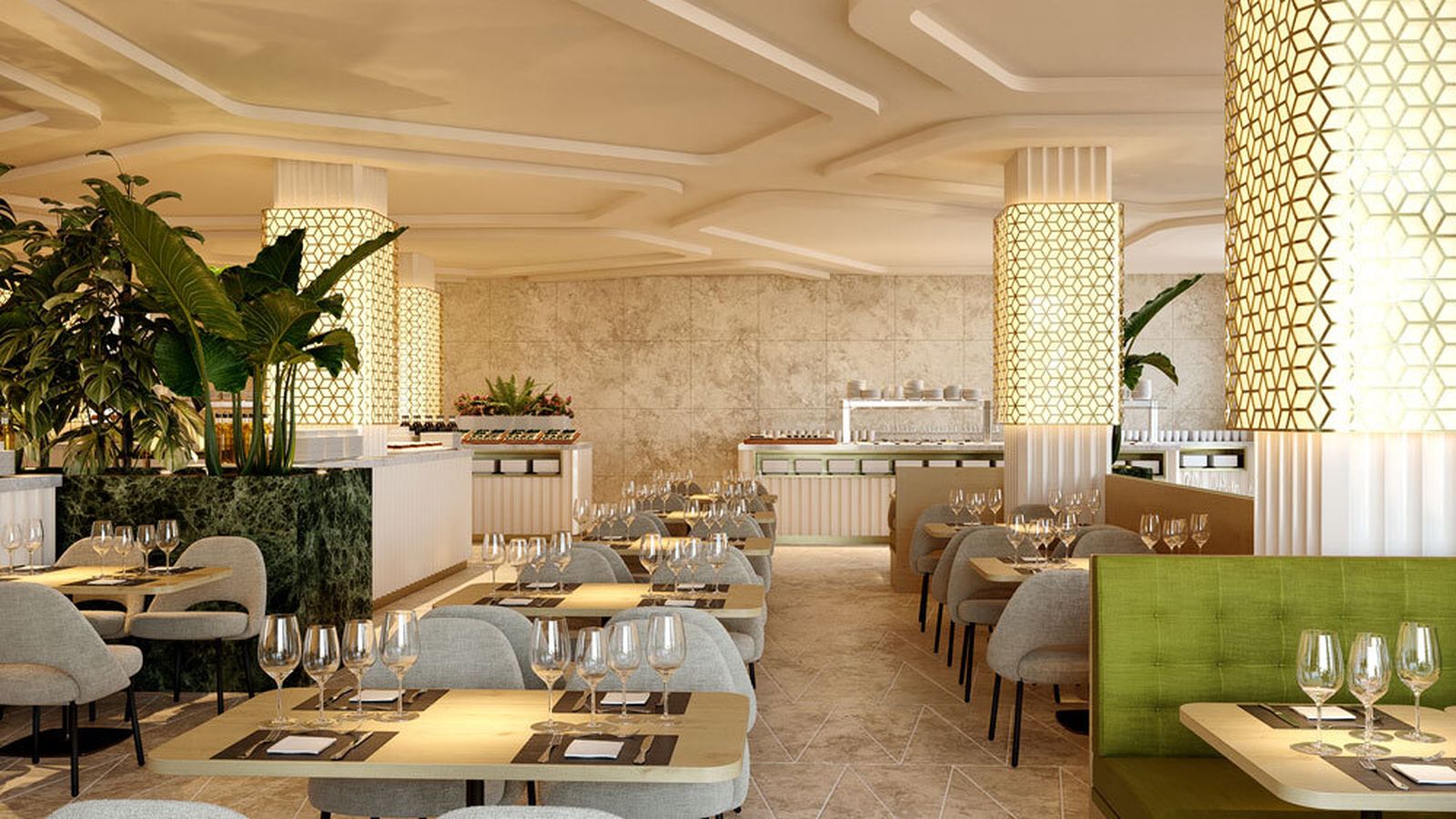 Un espacio del hotel en una imagen de la compañía cuando anunció el proyecto.