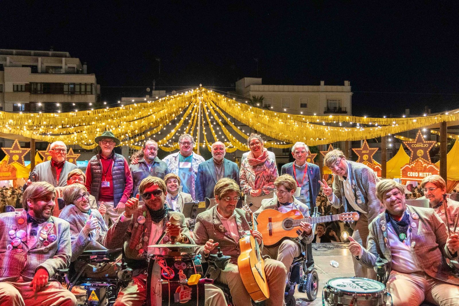'Una chirigota en teoría', tras su actuación en el Concurso de Pasodobles de El Timón en el Carnaval de San Fernando