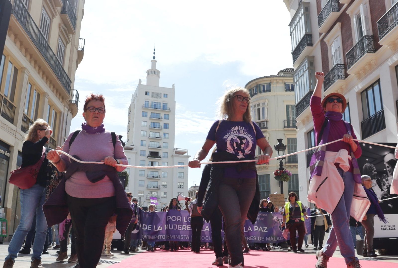 La manifestación del 8M en Málaga, en fotos