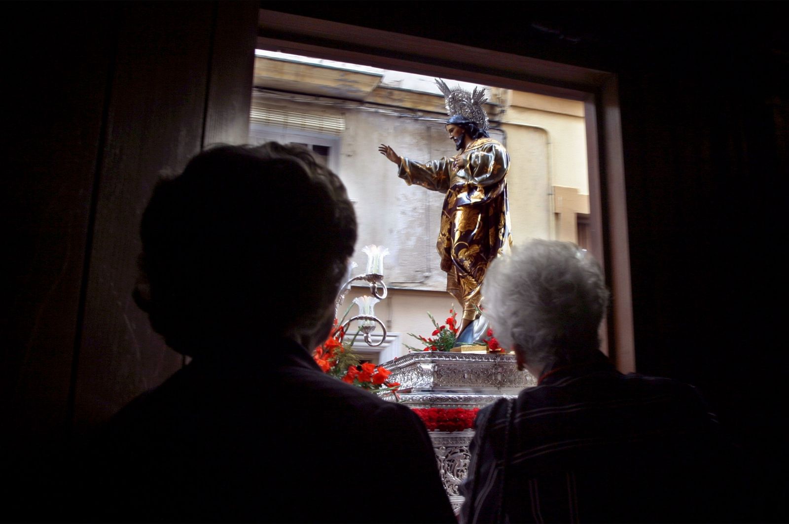 El Corazón de Jesús, en una procesión
