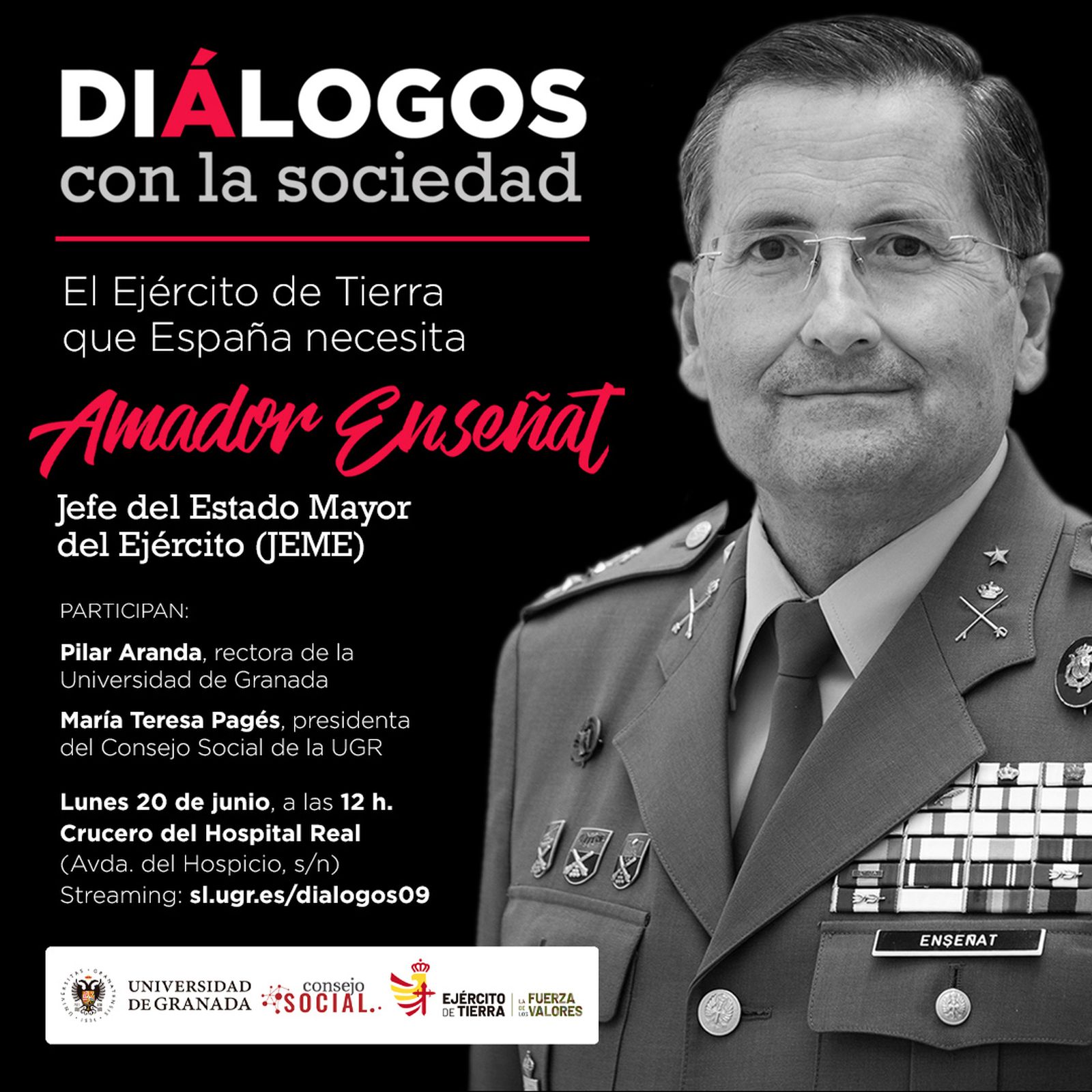 El jefe de Estado Mayor del Ejército de Tierra, Amador Enseñat y Berea.