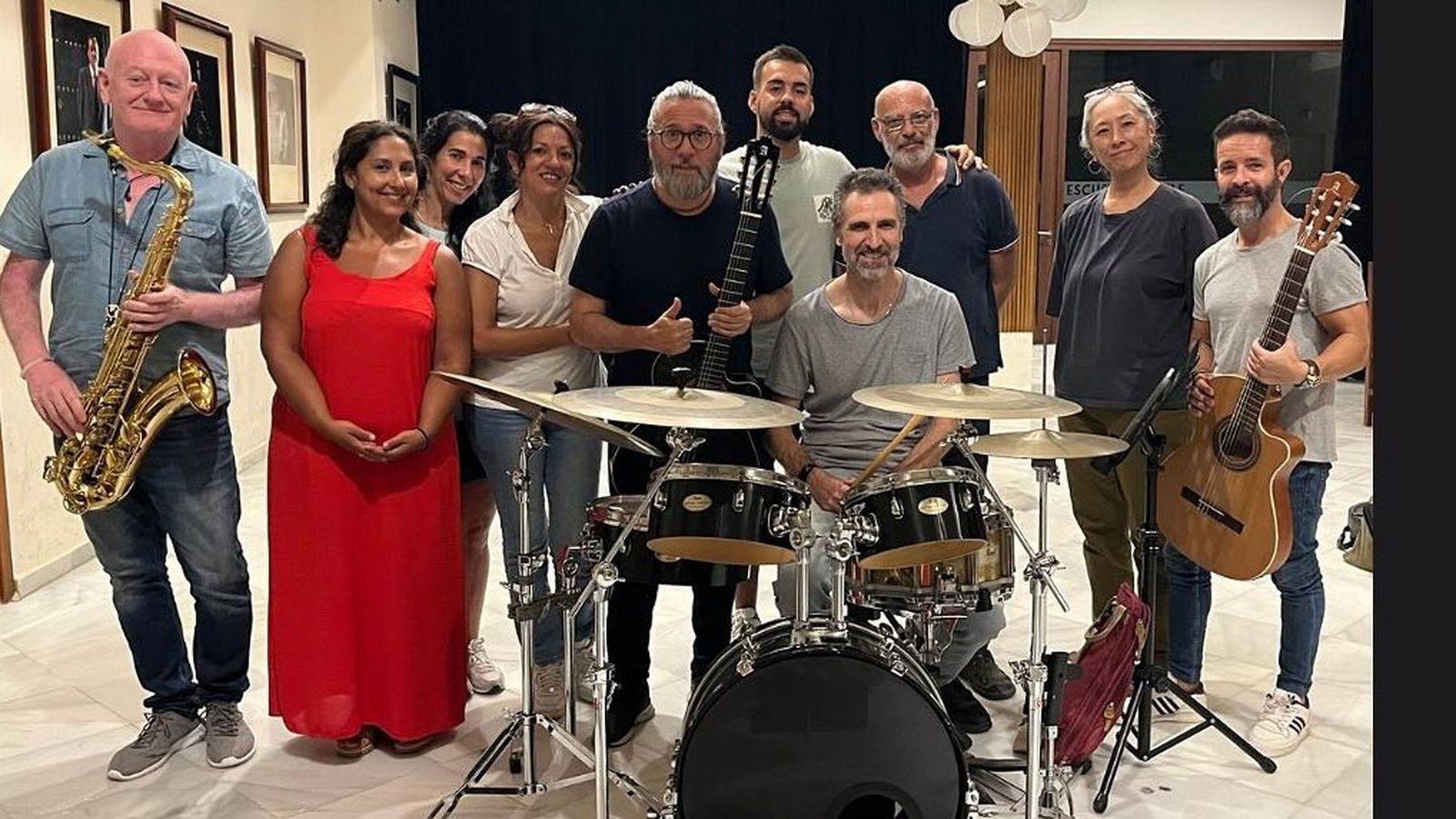 La banda de José Gálvez que actuará este jueves.