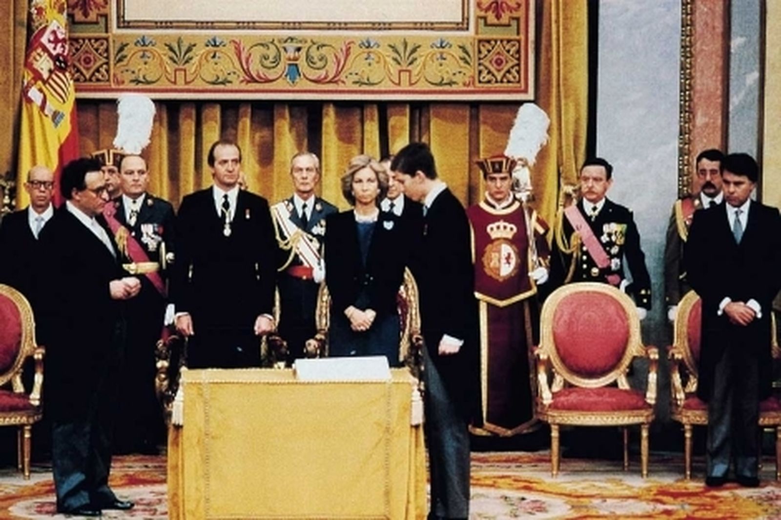 Jura de la Constitución del entonces Príncipe Felipe