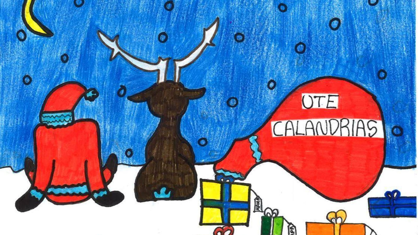 Felicitación ganadora en la categoría de 7 a 9 años,  de María Armida Gálvez.