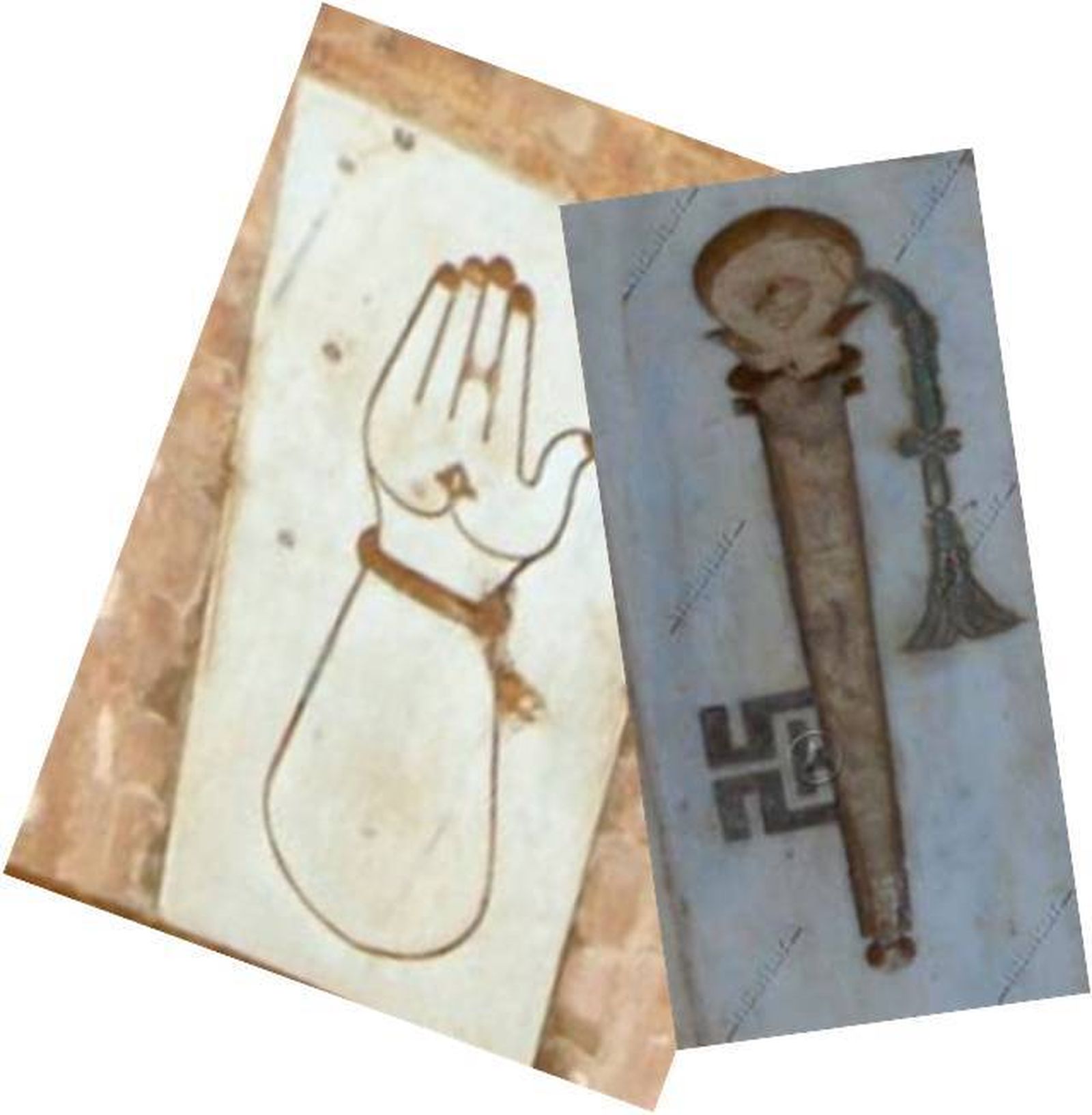 Leyenda de la mano y la llave.