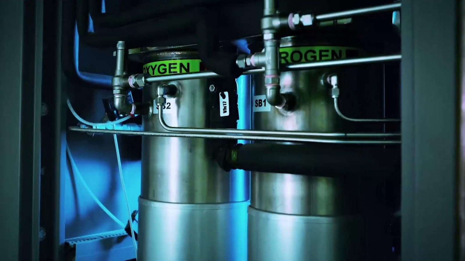 Recreación de una planta de hidrógeno verde