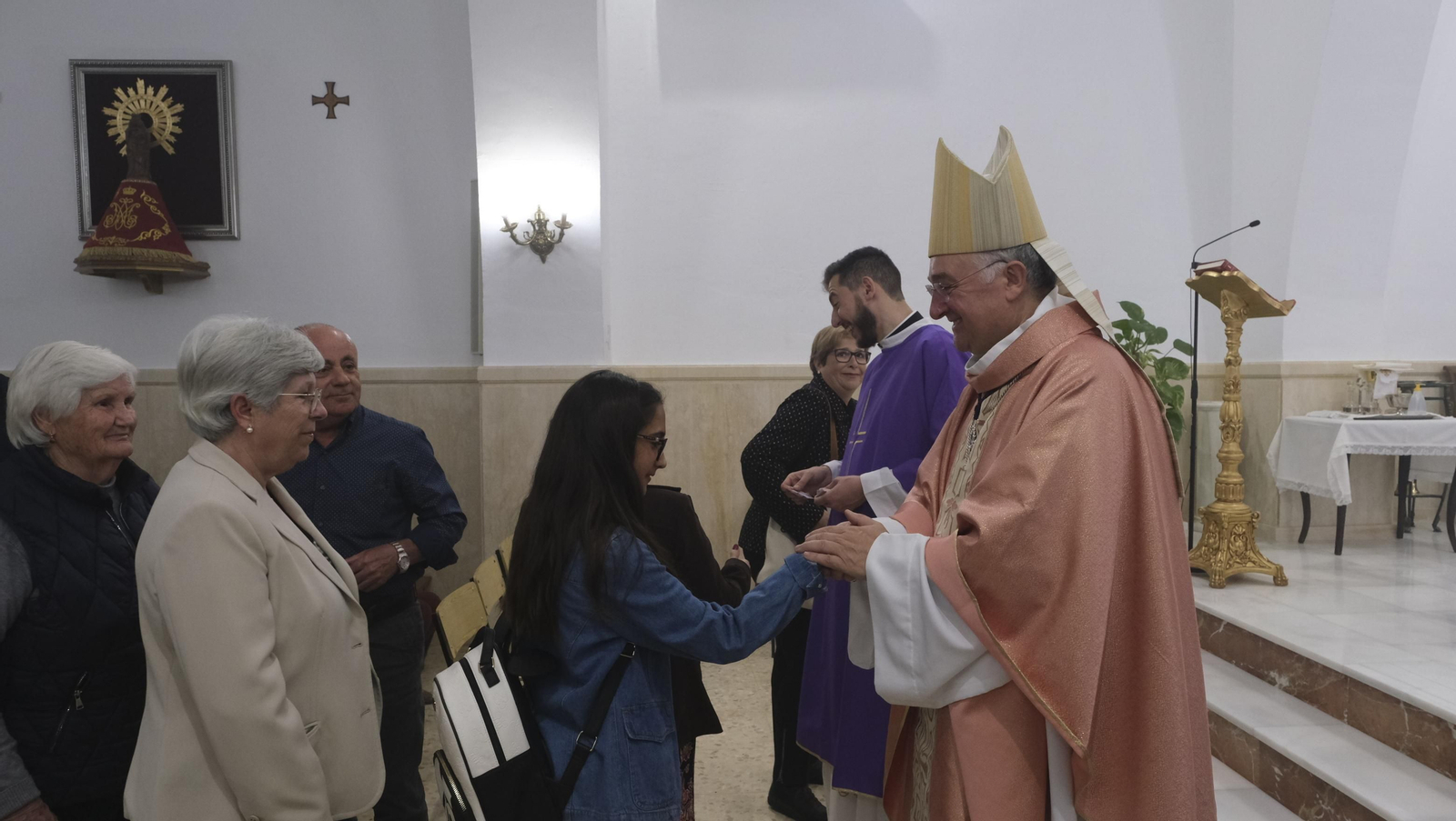 Imágenes de la bendición de la Borriquita de El Alquián, por el Obispo de Almería