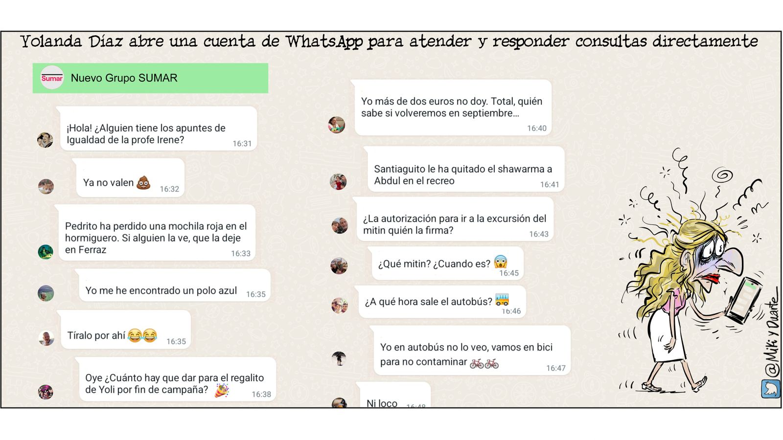 El WhatsApp de Sumar