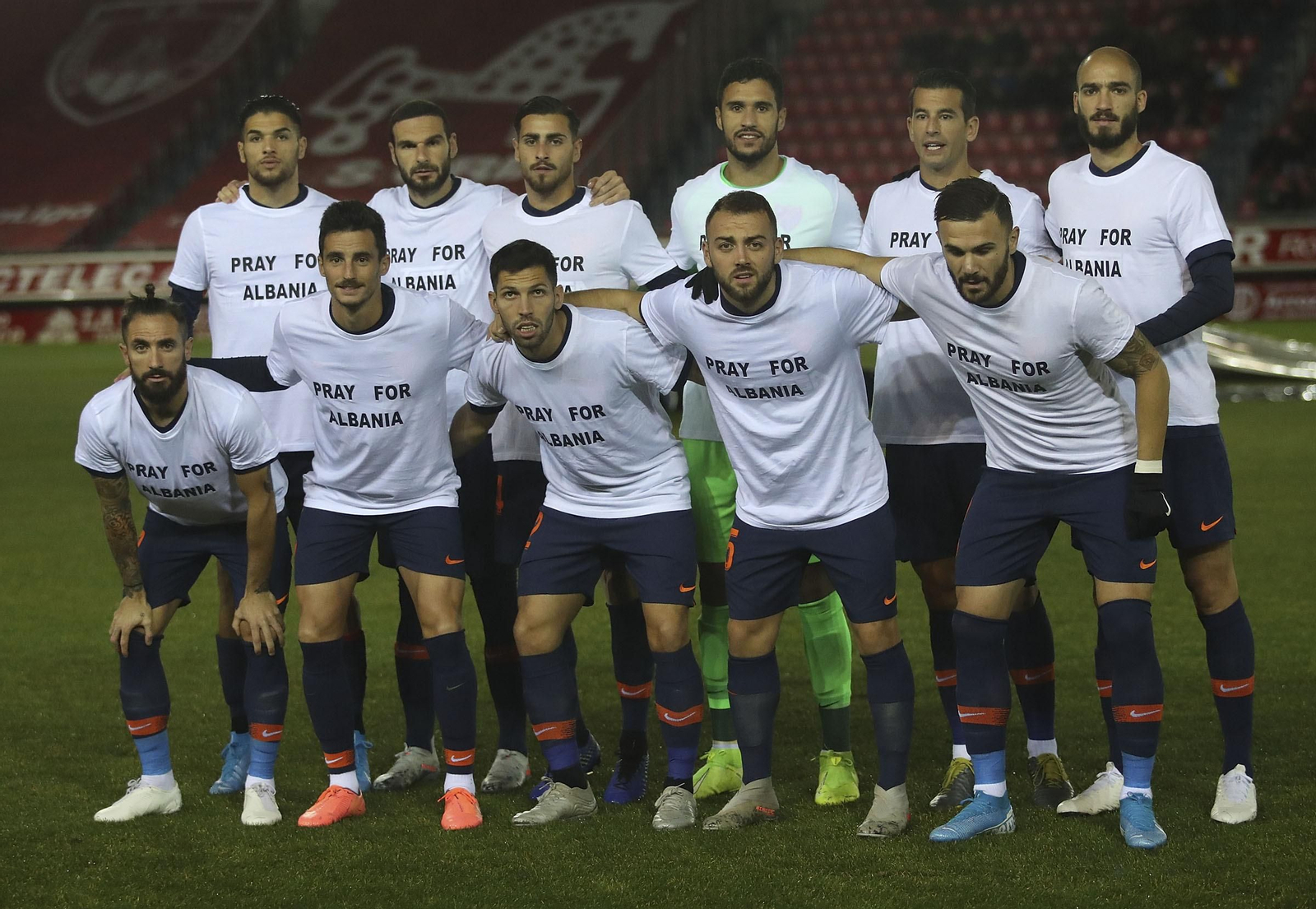 Once inicial del Málaga en Los Pajaritos.